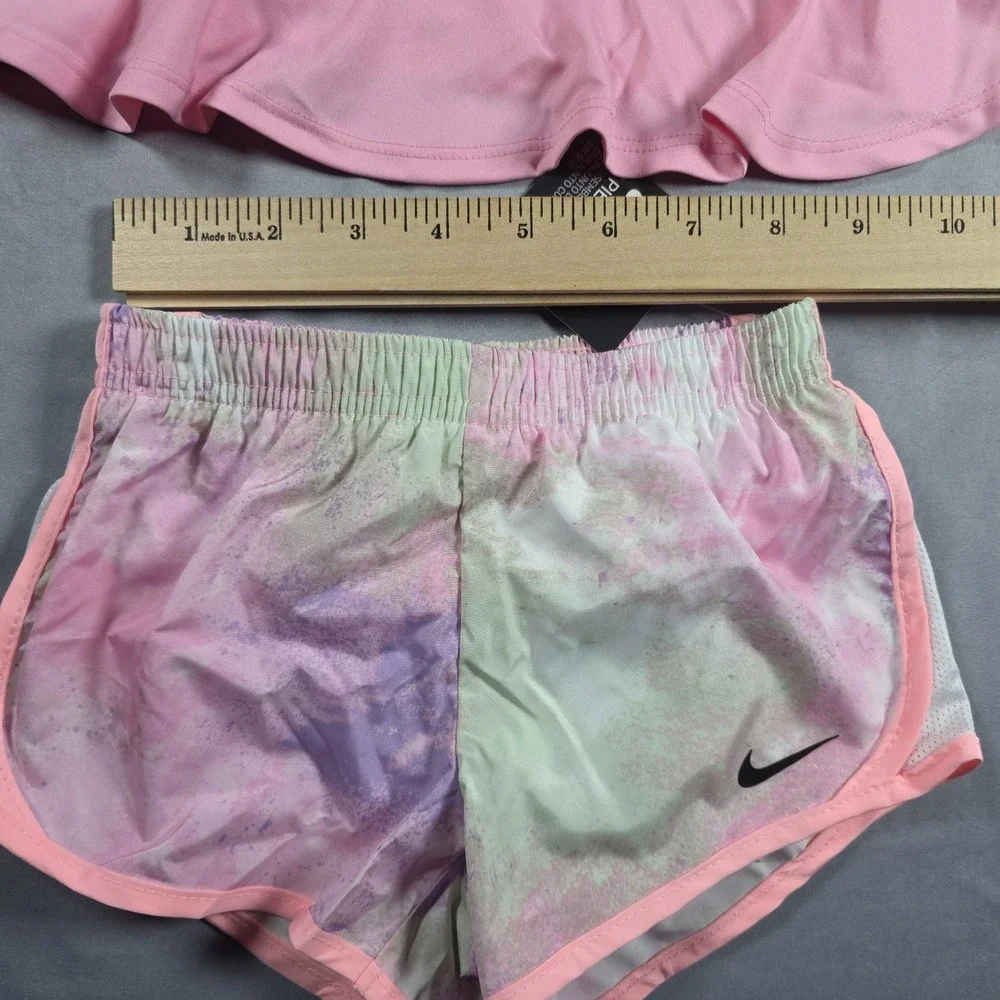 Nike Dri-Fit Little Girl's  2-Piece Graphic Tee & Short Set 2T